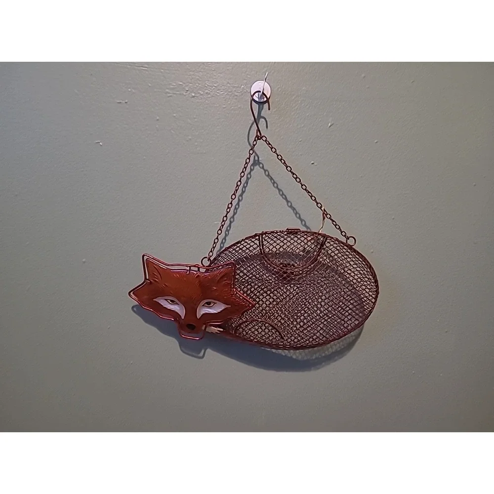 Evergreen Enterprises, Inc Resting‎ Fox Mesh Decorative Bird Feeder Large Seed